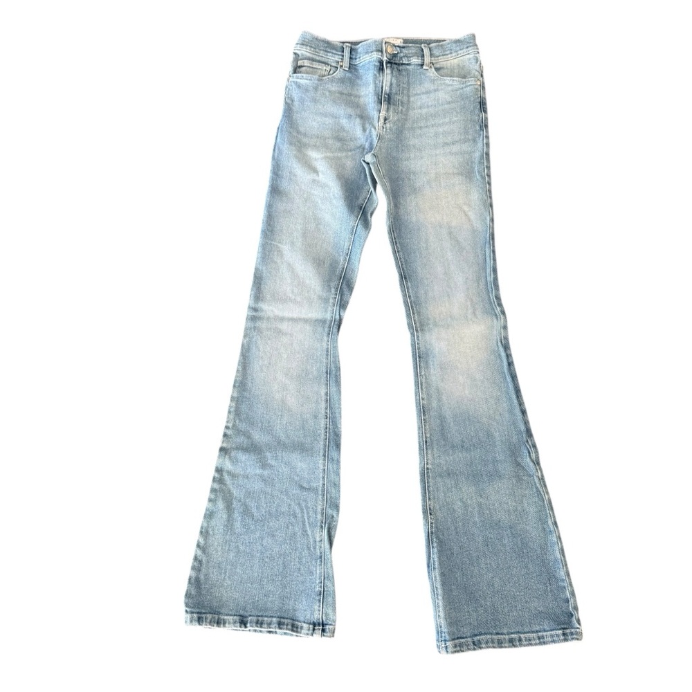 ASOS Light Blue Denim Flare Jeans Festival Fall Winter Womens Size 31W/34L